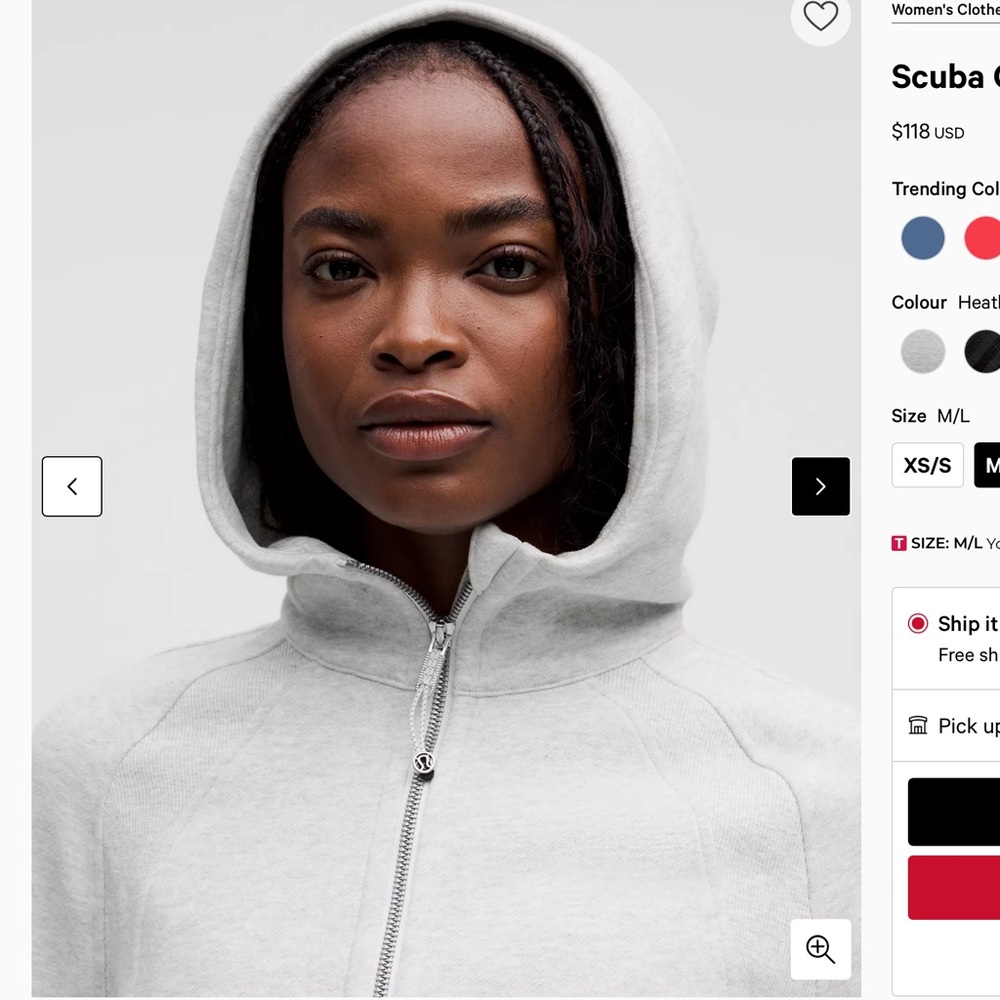 Lululemon Scuba Oversized Half-Zip Hoodie - Picture 4 of 8